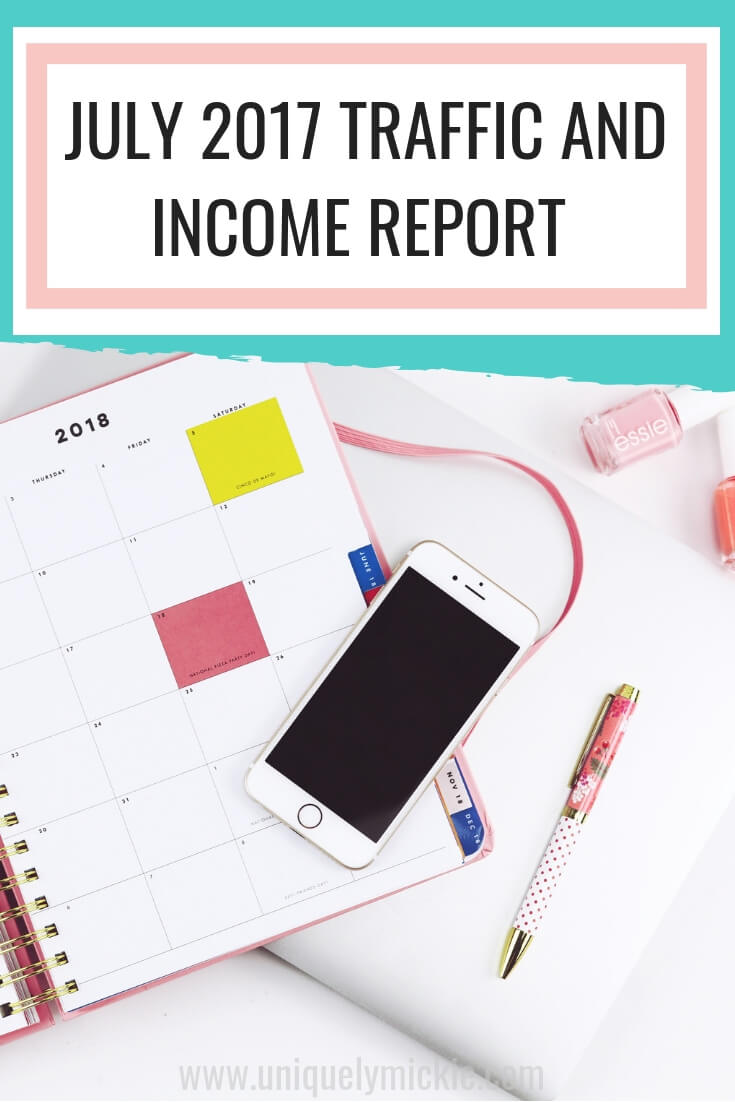 July 2017 Traffic & Income Report