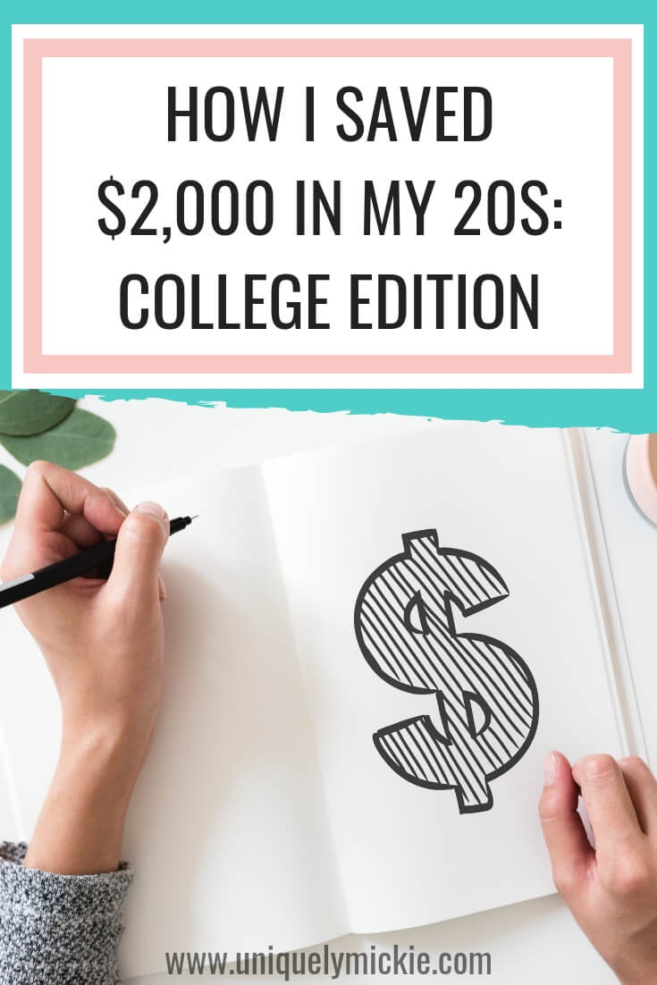 How I Saved Money in College