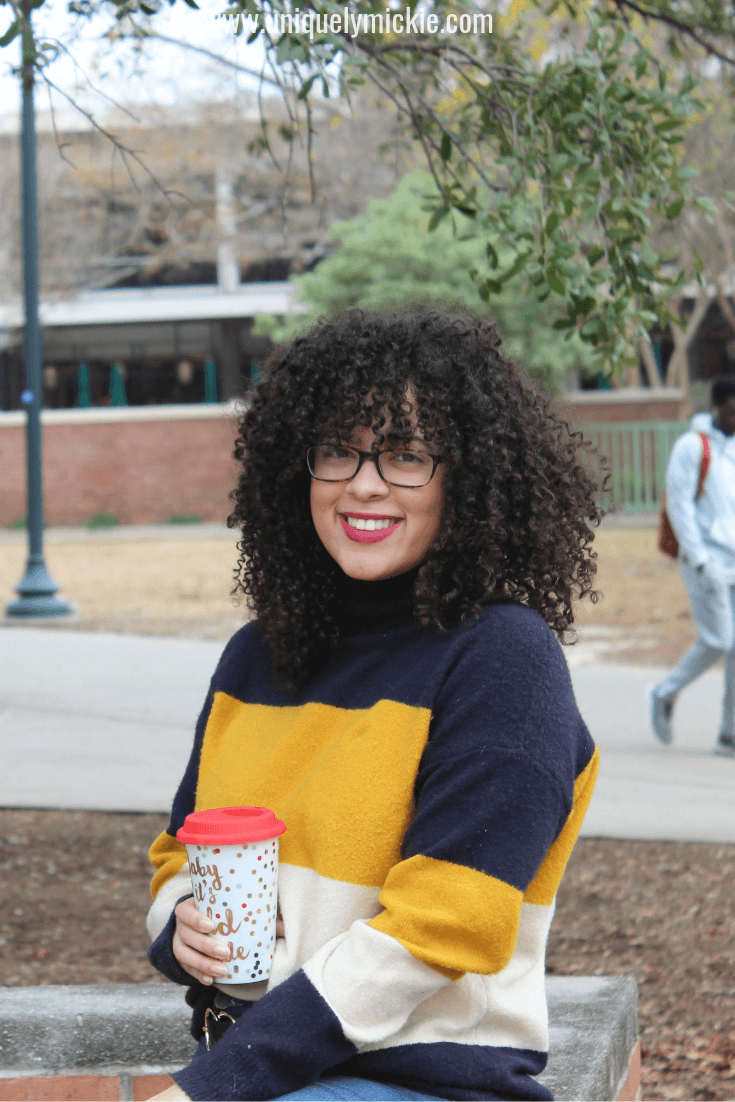 Striped Sweaters are my favorite type of sweaters because they are interesting without being boring. This one is perfect for the fall and winter months with it's muted colors.