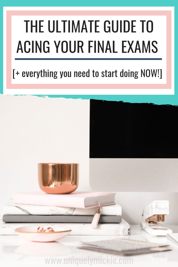 Check out this Ultimate Guide to Acing Your Final Exams. Final Exams are a rough time for any college student, but I put together this amazing guide to help you prepare and study for finals week, for any class that you may have. 