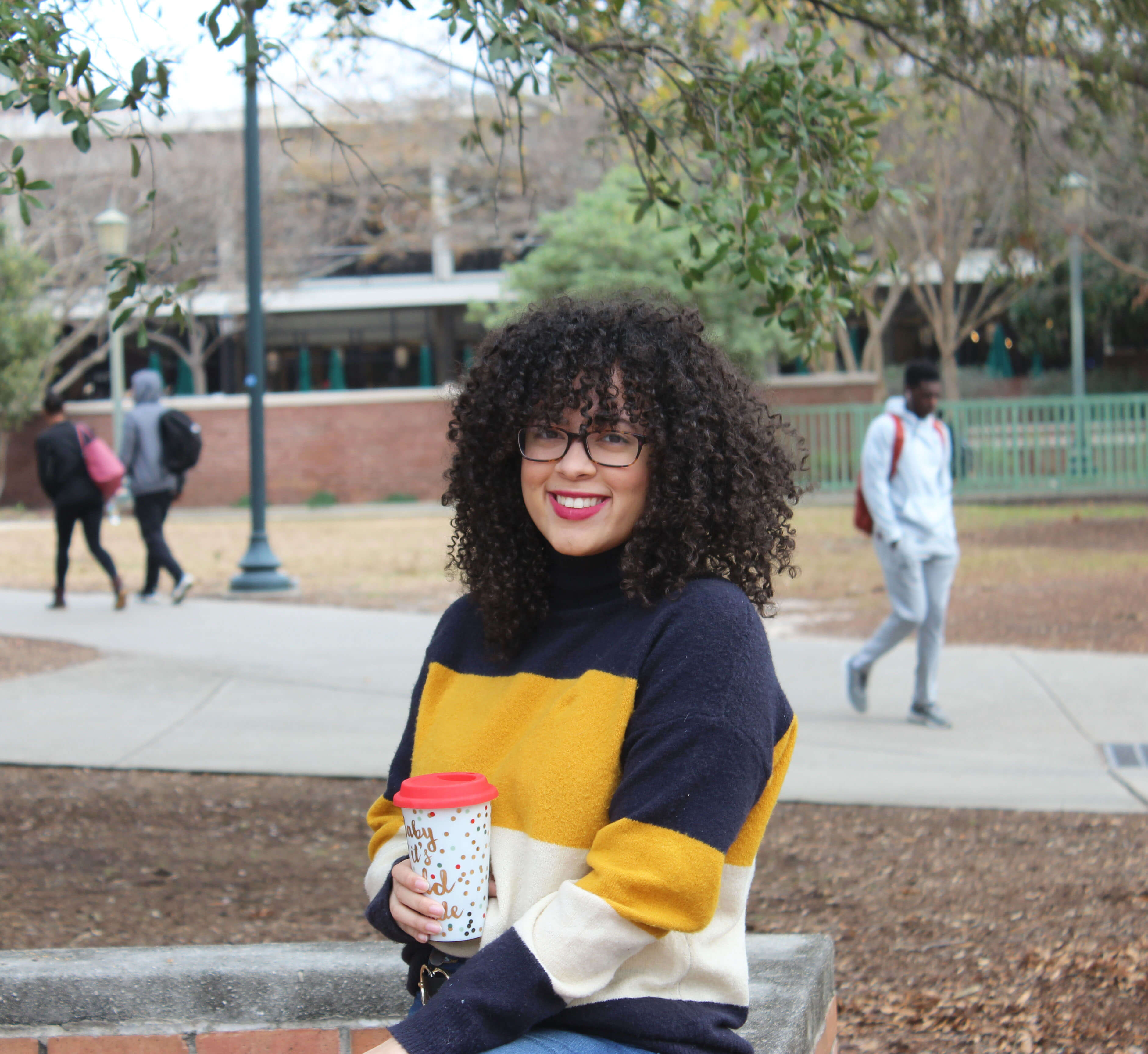 Striped Sweaters are my favorite type of sweaters because they are interesting without being boring. This one is perfect for the fall and winter months with it's muted colors.