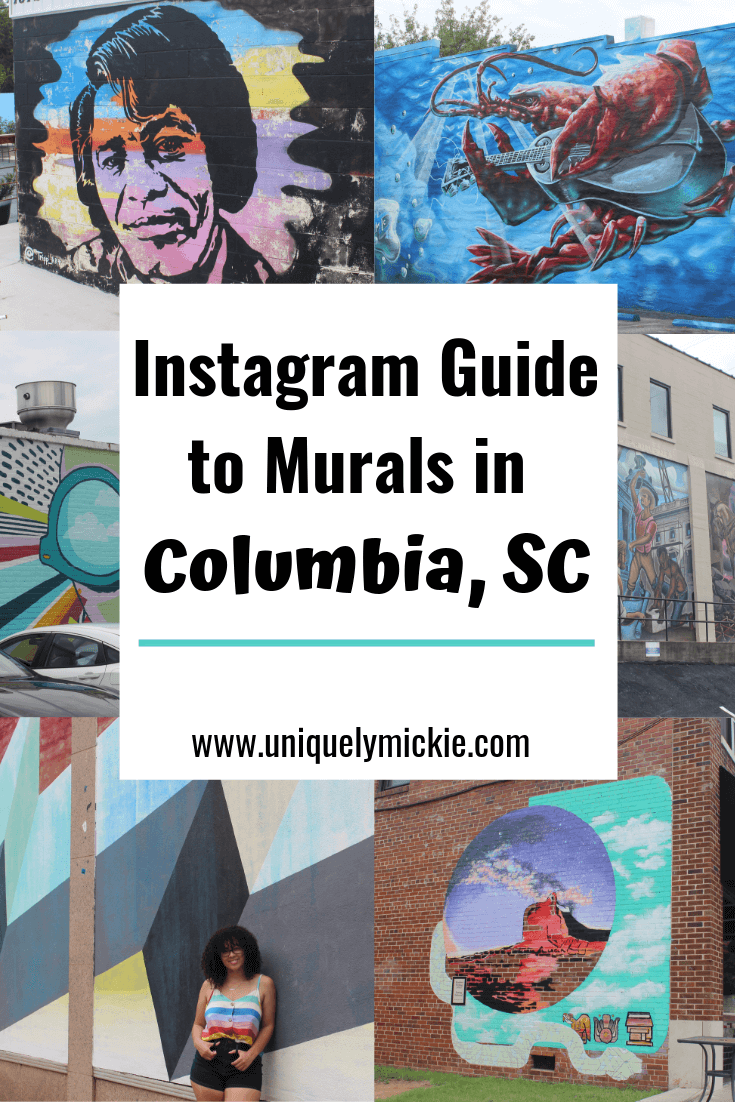 Traveling to Soda City? Here's a complete guide of all of the instagram-worthy murals in Columbia, South Carolina (the capital of South Carolina) for your enjoyment!