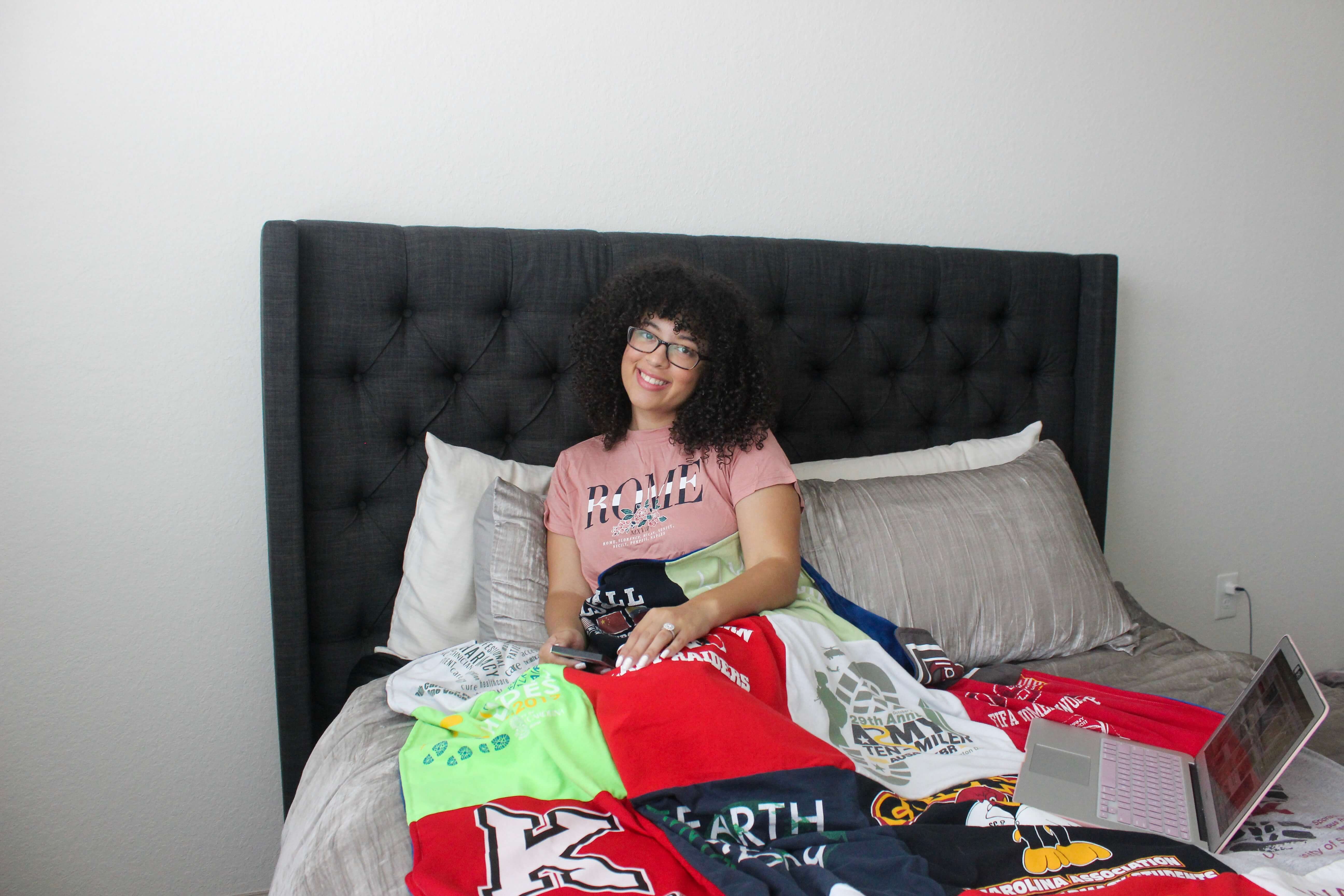 A t-shirt quilt is the perfect gift for anyone and with MemoryStitch, they make it so easy to make a customized t-shirt quilt in only a few simple steps! Read my review here.