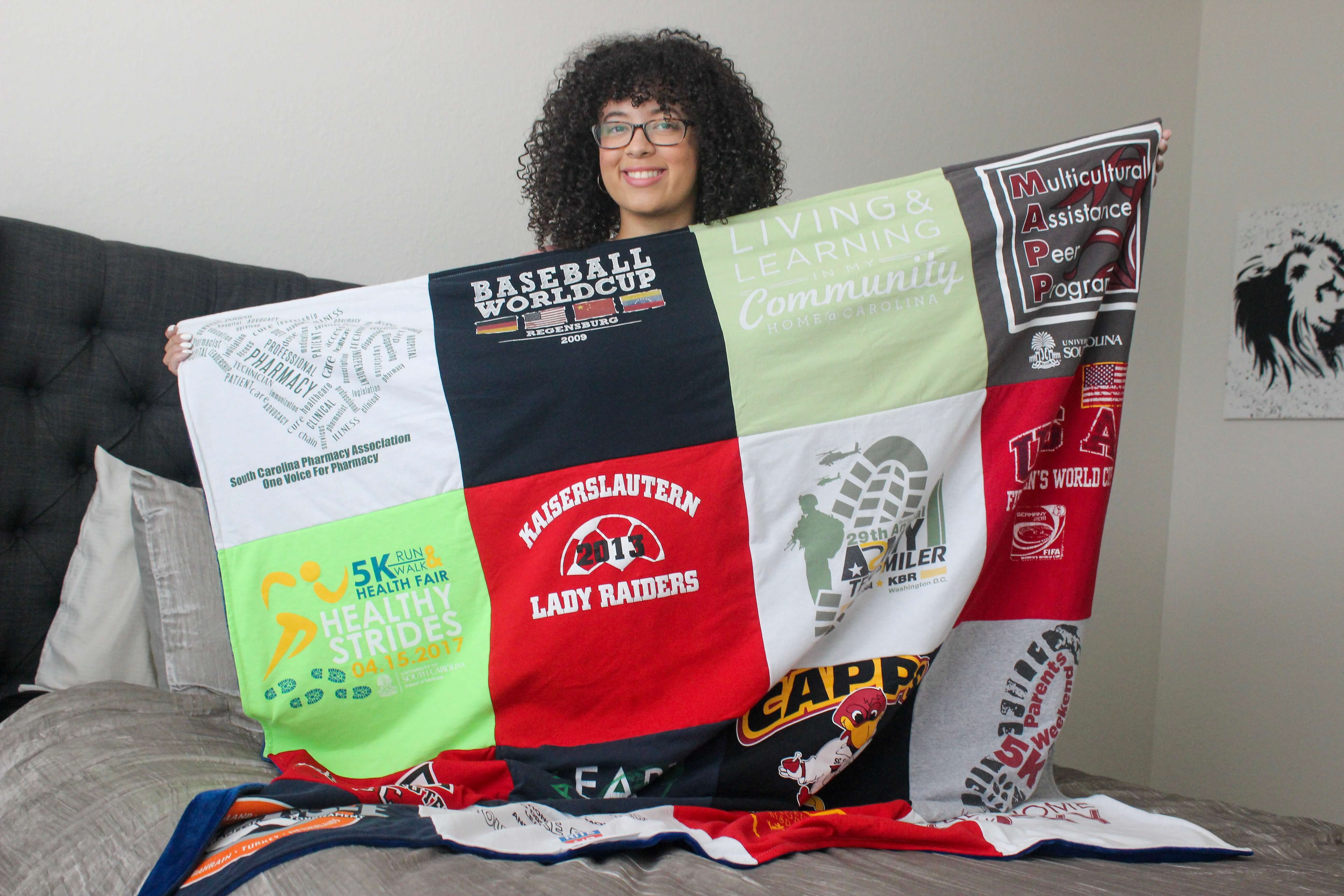 A t-shirt quilt is the perfect gift for anyone and with MemoryStitch, they make it so easy to make a customized t-shirt quilt in only a few simple steps! Read my review here.