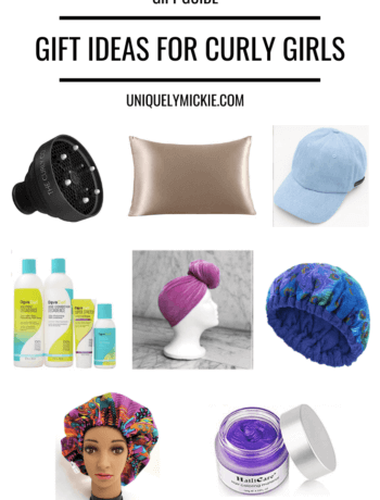 Being a girl with curly hair can be expensive! This holiday season gift your curly girl with some exciting new tools, head wraps, and fun colored hair wax. Enjoy this ultimate guide curly girl gift guide!