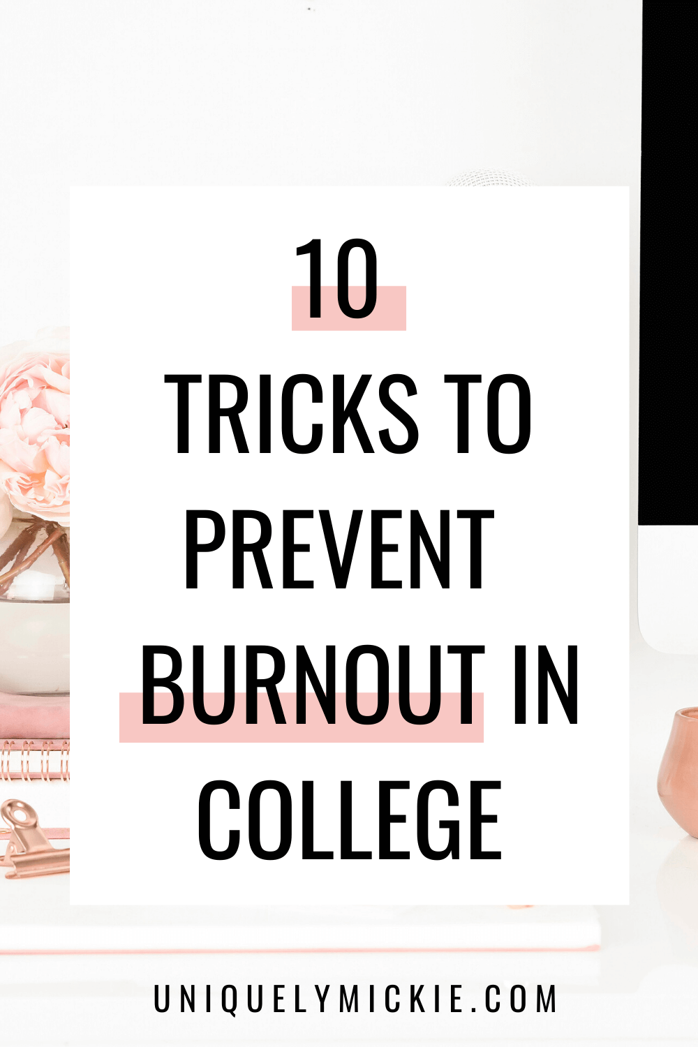 Are you feeling more tired than usual and your classes feel longer every day? If you are feeling this way, you may be experiencing the side effects of a mid-semester burnout. Something that a lot of college students go through during their time in college. In this blog post, I’m sharing 10 tips to help you avoid the dreaded mid-semester burnout. #collegeadvice #collegetips #burnoutincollege #college