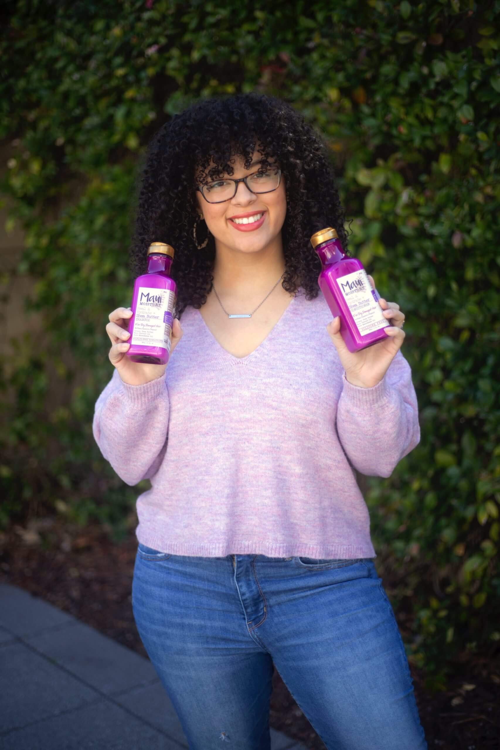 In today’s blog post, I’m sharing the true story about how I feel in love with my curly hair as well as my curly hair routine to help anyone in their natural journey. #AD Maui Moisture curly hair products are a go-to for me!