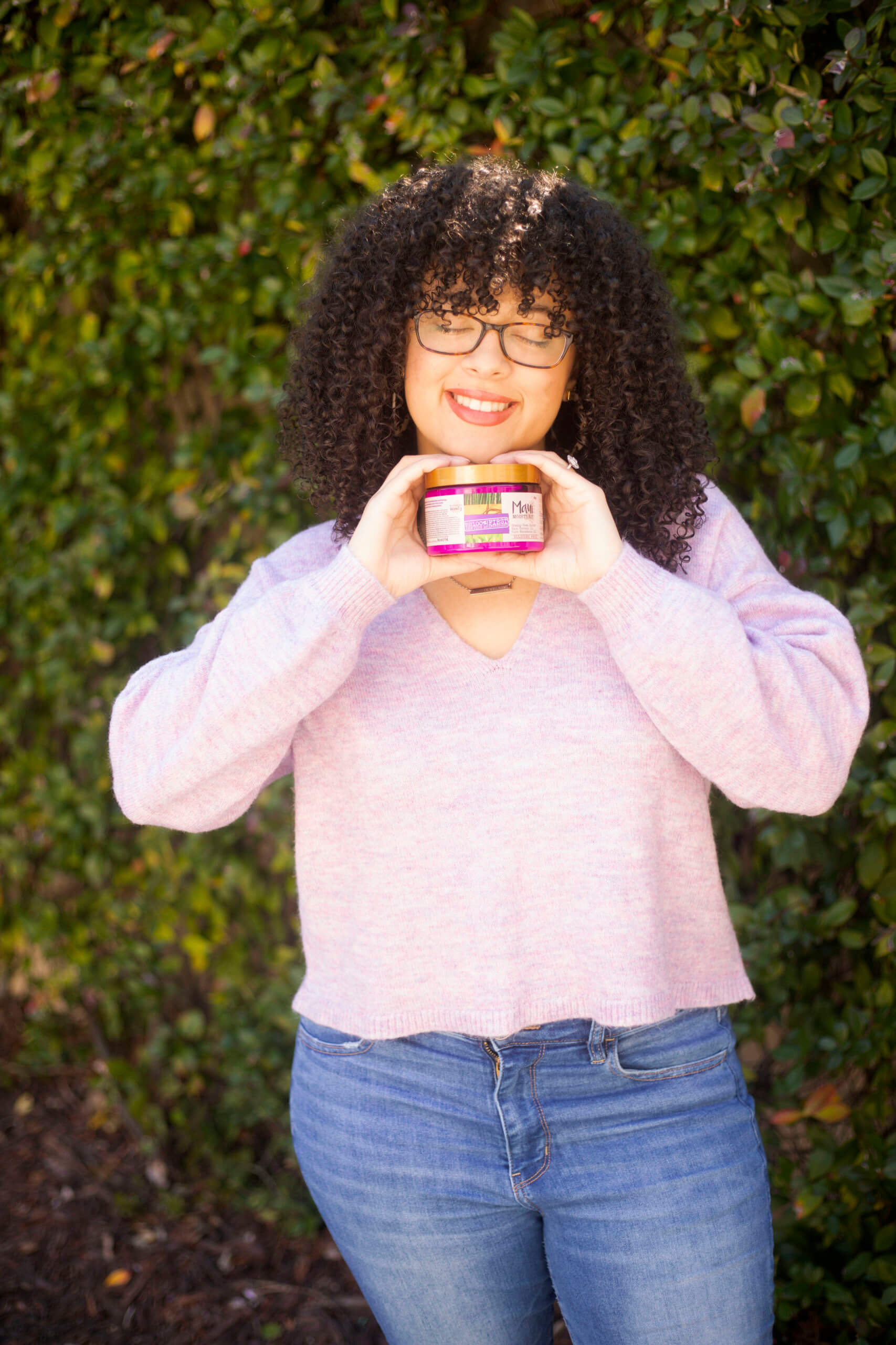 In today’s blog post, I’m sharing the true story about how I feel in love with my curly hair as well as my curly hair routine to help anyone in their natural journey. #AD Maui Moisture curly hair products are a go-to for me!