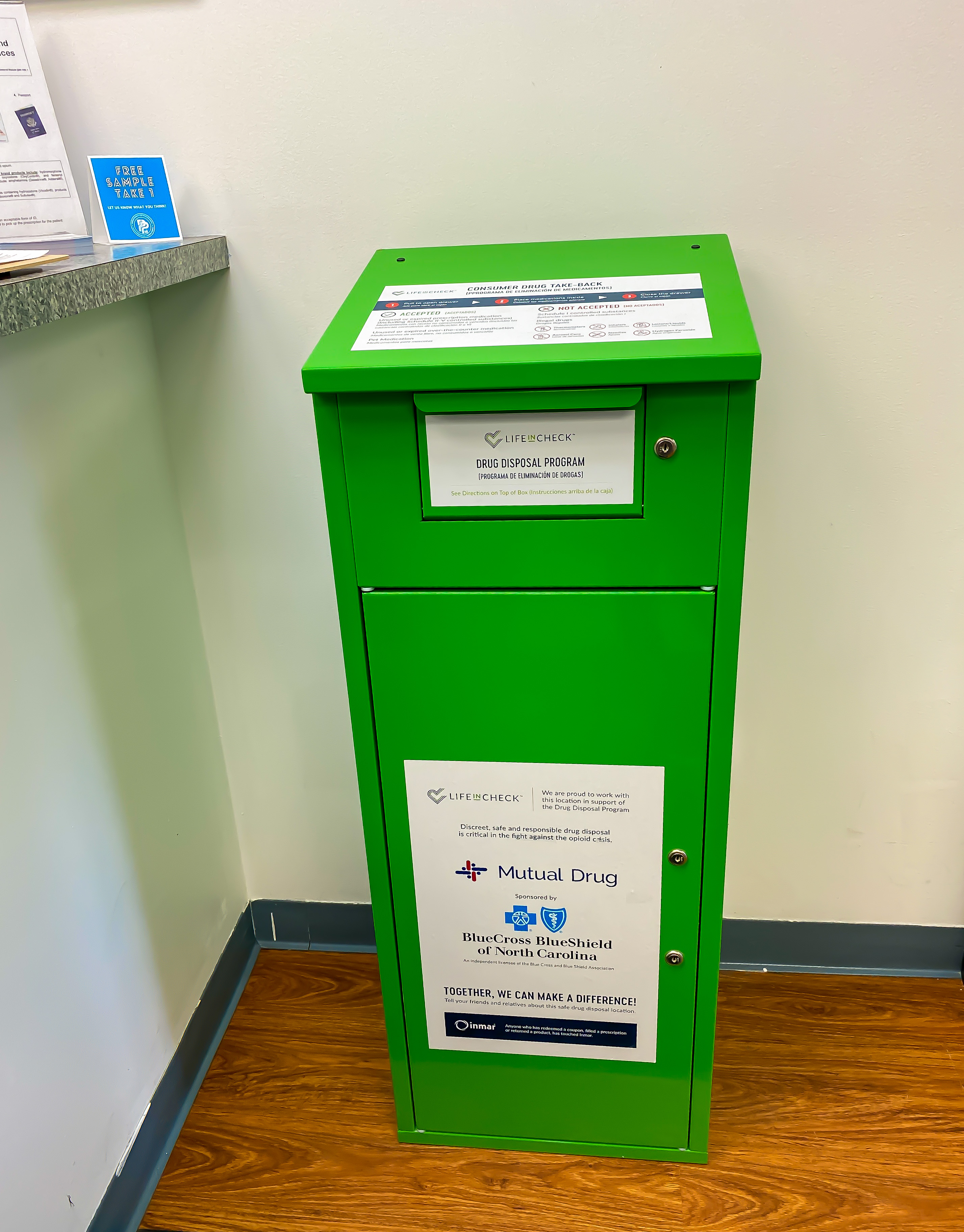 Drug Take Back receptable