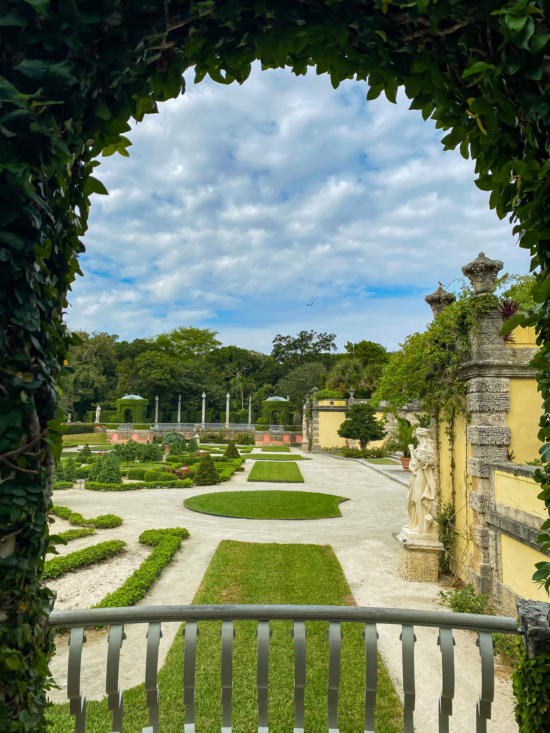 Side view of Vizcaya Gardens